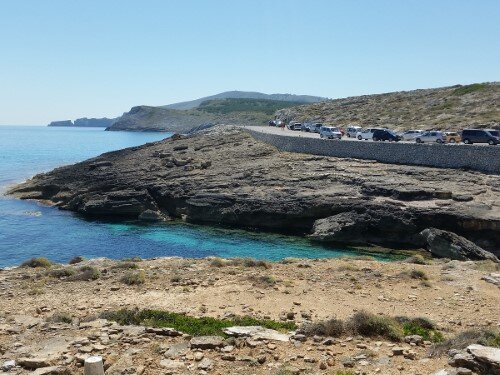 Punto de partida en Cala Estreta